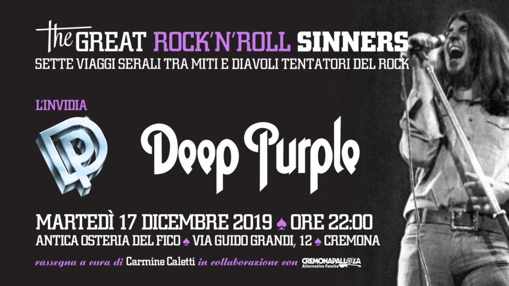Cremonapalloza‎ The Great RockNRoll Sinners • Linvidia • Deep Purple